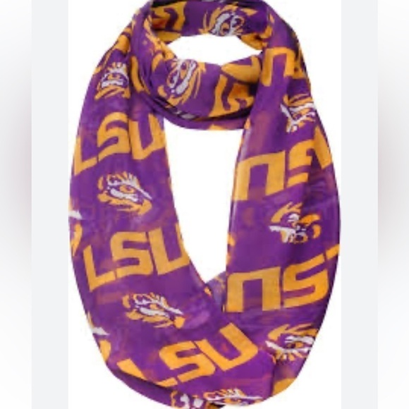 LSU Tigers Louisiana State University women’s scarf wrap - Picture 1 of 5